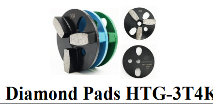Floor grinder accessories Diamond Pads HTG-3T4K