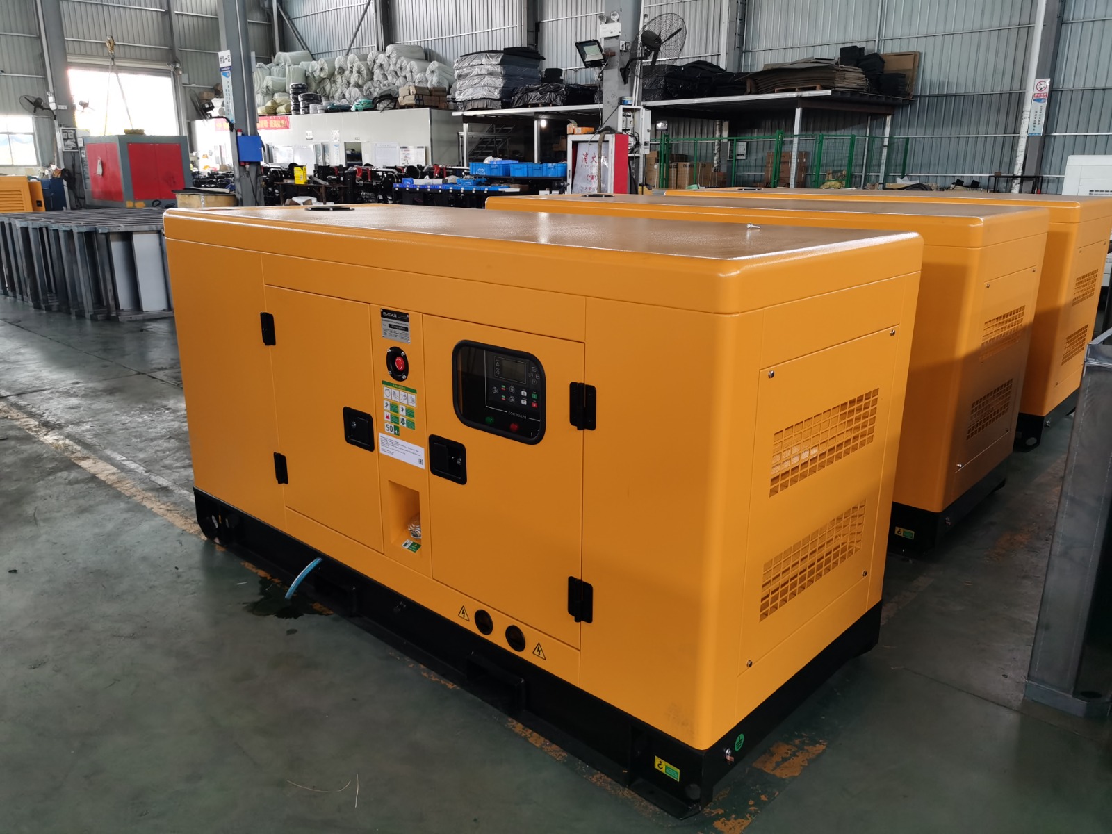 Diesel generator at 19 kW / 24 kVA or 21 kW / 26 kVA